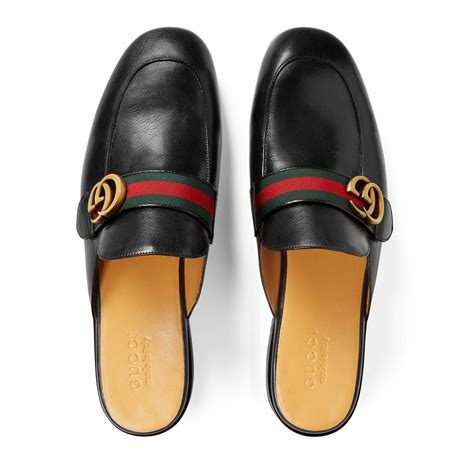 gucci princetown double g|Shop Gucci Princetown Leather Slipper .